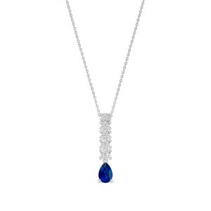 Collar Bliss Mujer Rugiada Colors in Oro blanco Zaffiro 0.50 Ct 20114539 - 20114539